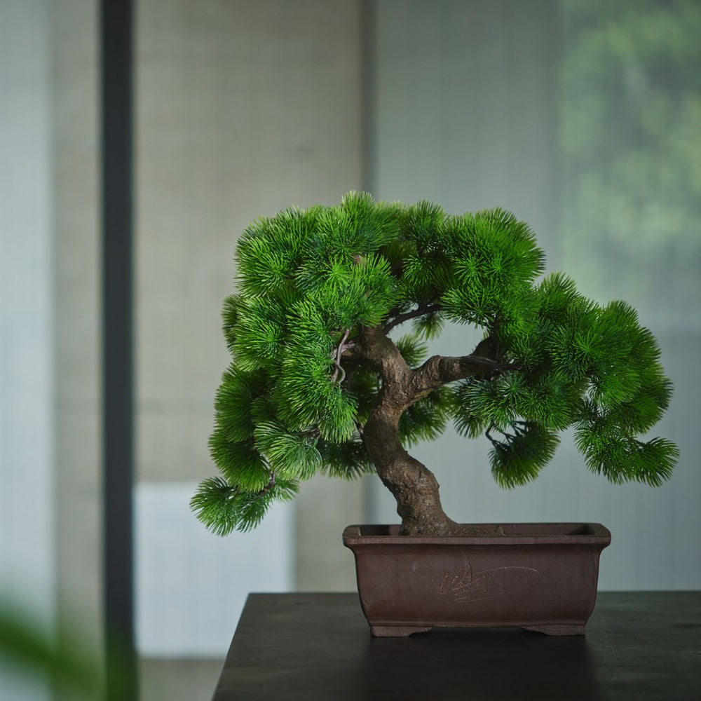 artificial bonsai pine tree A-BONSAI Moyogi Goyomatsu (Five-needle Pine Height 45cm) – J-和インターナショナルストア